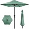 Best Choice Products 10ft Outdoor Steel Market Patio Umbrella w/ Crank, Tilt Push Button, 6 Ribs